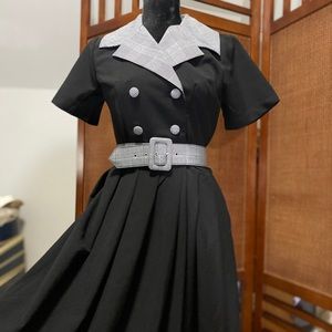 Tatyana Secretary Vintage Style Dress LBD